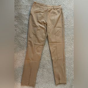 SHEIN khaki slim leg trousers, stretchy material, size L